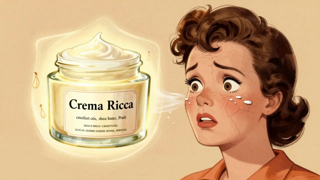 Crema ricca per pelle secca del viso: nutrimento profondo e comfort in inverno