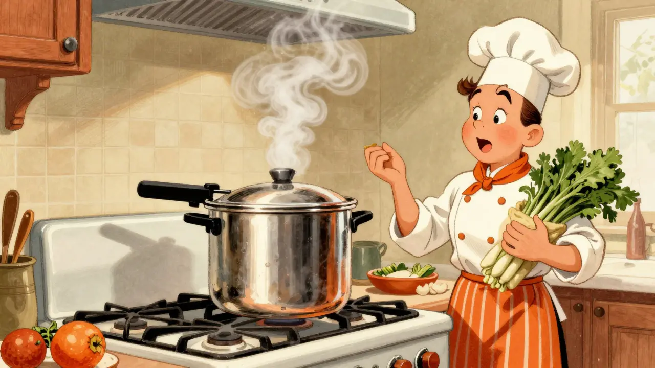 Pentola a pressione: vantaggi nutrizionali e tempi ridotti di cottura