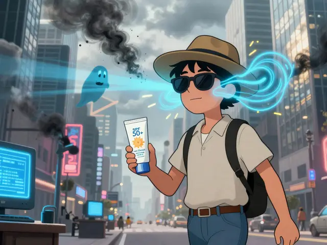 Protezione solare in città per il viso: come difenderti da inquinamento, luce blu e UVA ogni giorno