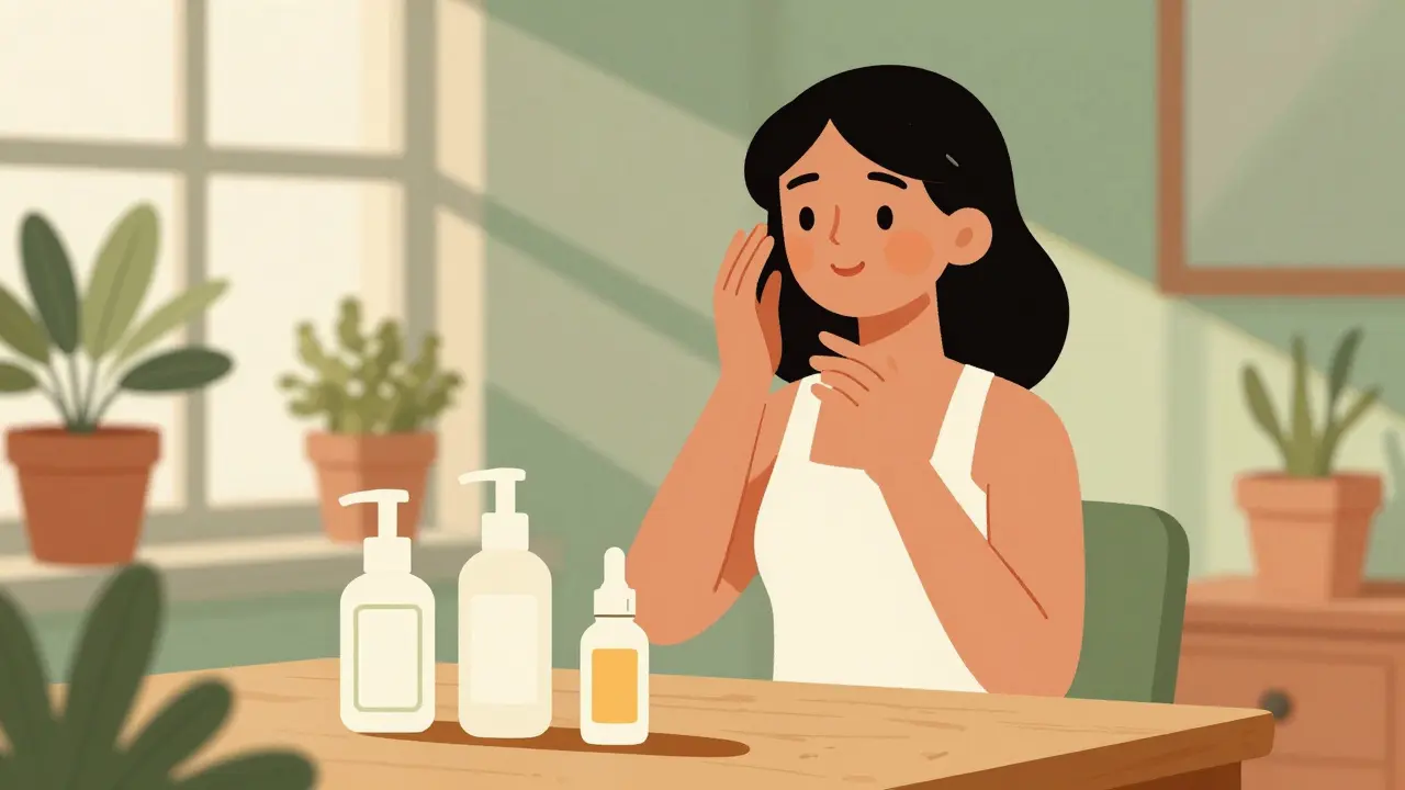Routine skincare naturale semplice e solare
