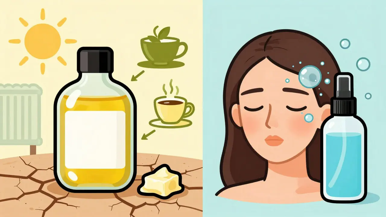 Illustrazione: creme nutrienti vs sieri idratanti