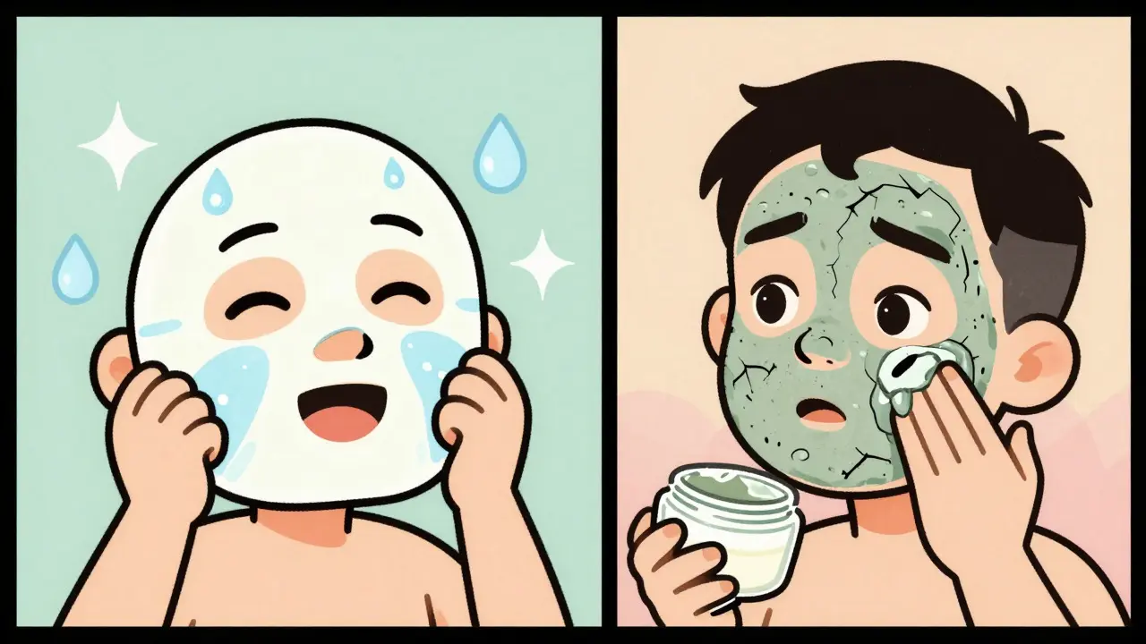 Sheet mask vs maschera tradizionale: differenze, efficacia e come scegliere